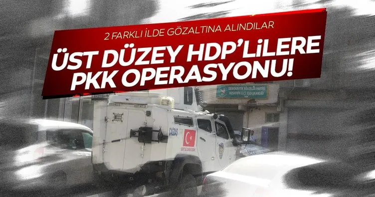 HDP ve DBP yöneticilerine PKK operasyonu