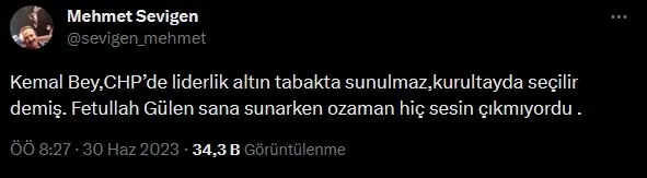 eski-chpli-mehmet-sevigenden-kemal-kilicdarogluna-genel-baskanlik-gondermesi-feto-sana-sunarken-sesin-cikmiyor-1688149209825.jpg Eski CHP'li Mehmet Sevigen'den Kemal Kılıçdaroğlu'na genel başkanlık göndermesi: FETÖ sana sunarken sesin çıkmıyordu