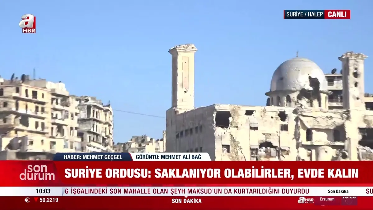 Halep, PKK/YPG terör örgütünden tamamen temizlendi! A Haber ekibi Şeyh Maksud’da | Video videosunu izle Halep, PKK/YPG terör örgütünden tamamen temizlendi! A Haber ekibi Şeyh Maksud’da | Video videosunu izle