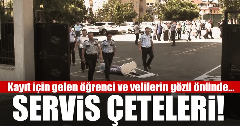 İlkokul bahçesinde ’servis çekemezsin’ terörü
