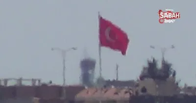 Telabyad’taki o binada göndere iki Türk Bayrağı çekildi | Video