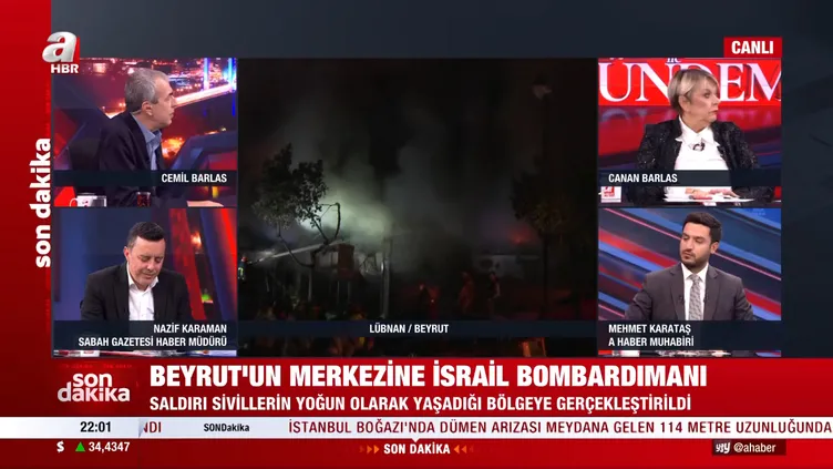 Son dakika: Katil İsrail kana doymuyor! Beyrut’un merkezine bir günde ikinci saldırı