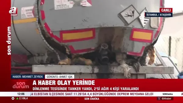 Son Dakika: Ataşehir'de yakıt tankerinde patlama: Ölü ve yaralılar var | Video
