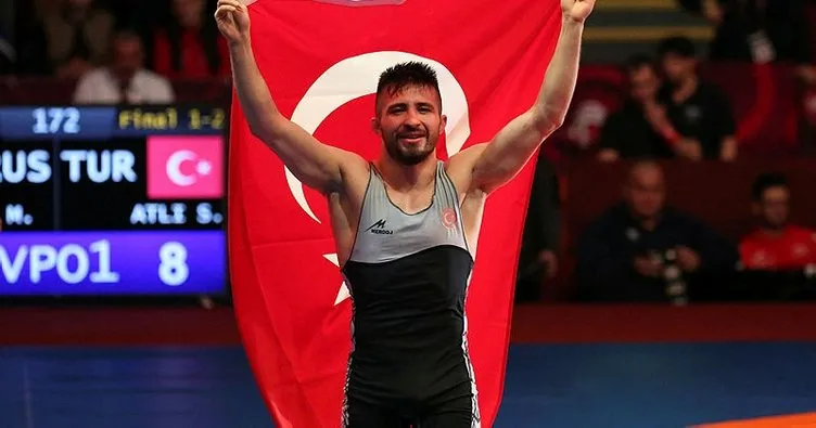 Milli güreşçi Süleyman Atlı, Avrupa ikincisi oldu