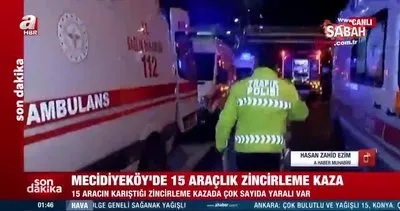 Son dakika: İstanbul Mecidiyeköy’de zincirleme kaza | Video