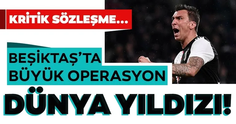 Son dakika haberi: Beşiktaş’ta Mario Mandzukic için büyük operasyon! Van Persie, Drogba ve Falcao’dan sonra bir dünya yıldızı daha...