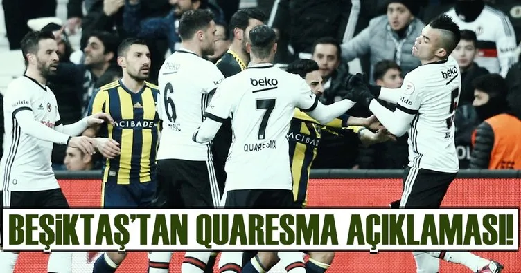 Beşiktaş’tan Quaresma açıklaması