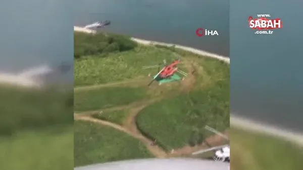 Rusya'da 16 kişiyi taşıyan helikopter göle düştü: 8 ölü | Video