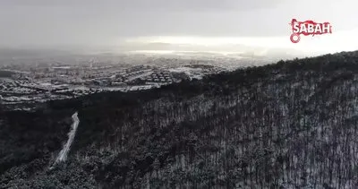 İstanbul’a kar yağdı, Aydos Tepesi’nde kartpostallık görüntüler ortaya çıktı | Video