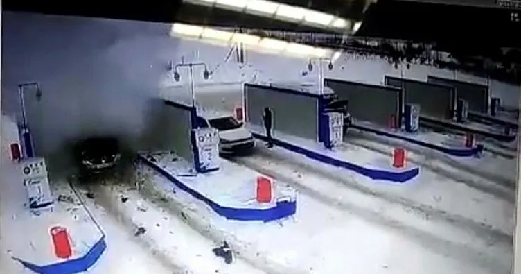 Rusya’da akaryakıt istasyonundaki araçta patlama