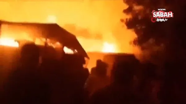 Sri Lanka'nın başkenti Colombo'da yangın! 80 ev kül oldu | Video