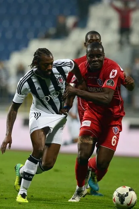 Beşiktaş - Karabükspor maçında kareler