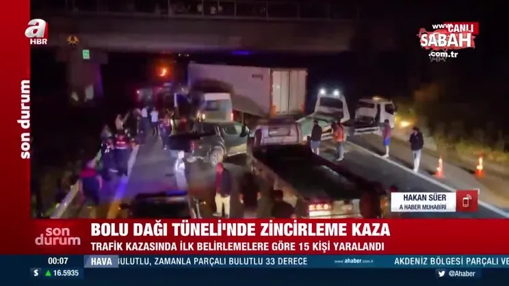 Düzce’de 4 araçlı zincirleme kaza: Çok sayıda yaralı var... | Video