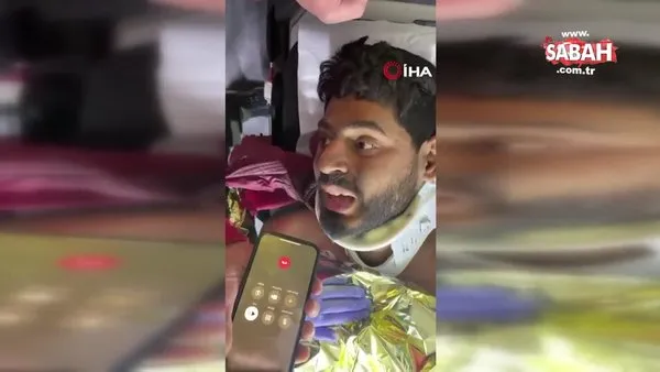 Bakan Koca, 261’inci saatte enkazdan çıkarılan Mustafa’nın telefon görüşmesi anını paylaştı | Video