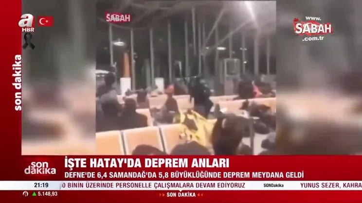 İşte Hatay'da deprem anları | Video