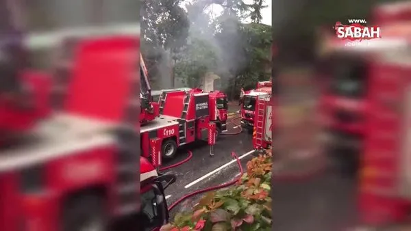 Son dakika video... İstanbul'da tarihi camide yangın! Tarihi Vaniköy Camii yandı | Video