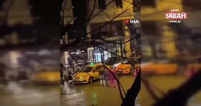 Maltepe’de taksici ile yolcu arasındaki kavga kamerada | Video