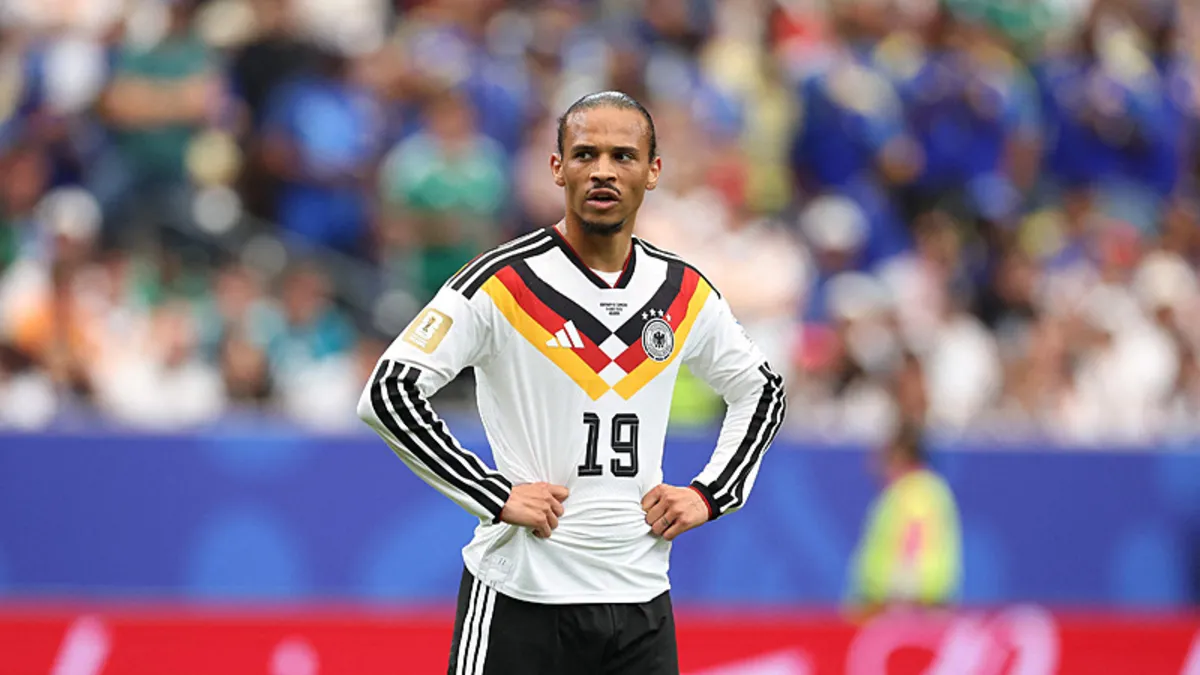 Almanya Teknik Direktörü Julian Nagelsmann, Leroy Sane hakkında açıklamalarda bulunuyor.