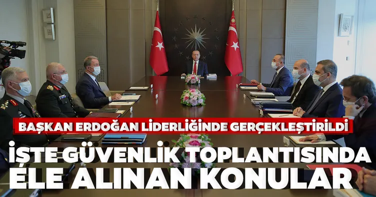Son dakika: Başkan Recep Tayyip Erdoğan başkanlığında Güvenlik Toplantısı gerçekleştirildi
