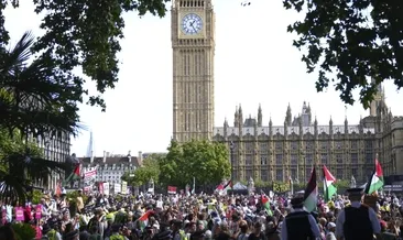 Londra’da Gazze’ye destek protestosu: Çok sayıda kişi gözaltına alındı