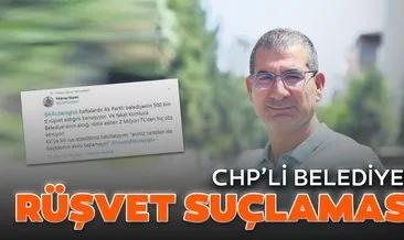 CHP’li belediyeye rüşvet suçlaması