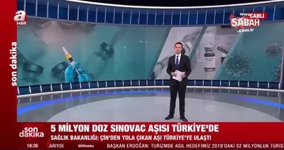 SON DAKİKA HABERİ: Sağlık Bakanlığı duyurdu! 5 milyon doz Sinovac aşı Türkiye’de | Video