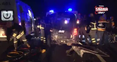 TEM Otoyolu’nda feci kaza: 2 ölü, 7 yaralı | Video