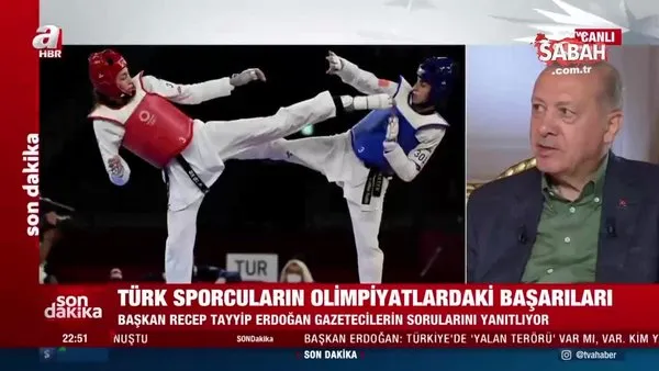 Başkan Erdoğan’dan Türk sporcuların Olimpiyatlardaki başarıları hakkında açıklama | Video