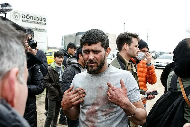 Acımadan saldırdılar! Yunanistan sınırında utanç verici görüntüler