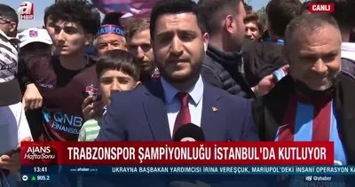 Trabzonspor şampiyonluğu İstanbul’da kutluyor | Video