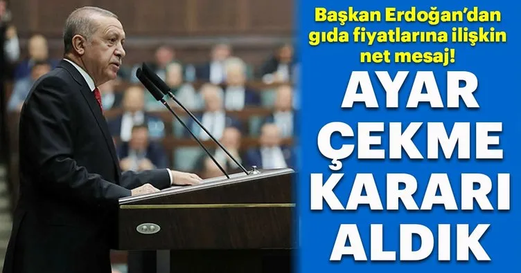 Başkan Erdoğan’dan gıda fiyatlarına ilişkin flaş açıklama!