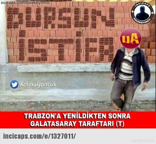 Trabzonspor - Galatasaray maçı capsleri...