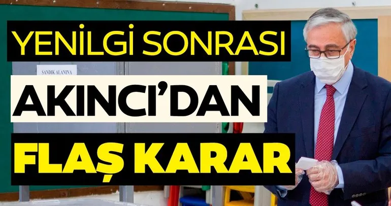 KKTC’de seçimi kaybeden Mustafa Akıncı’dan flaş karar!