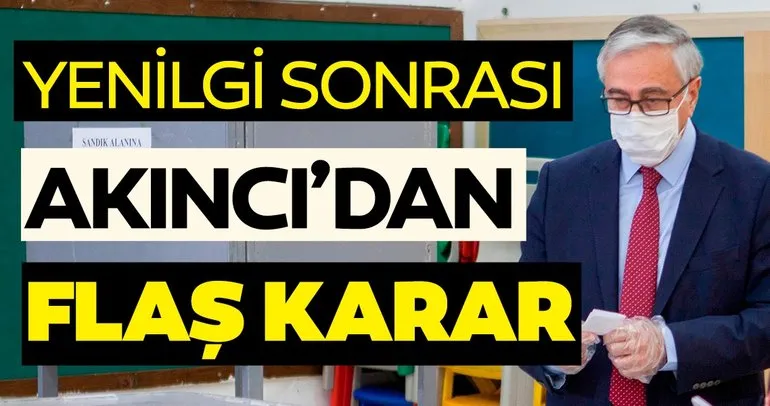 KKTC'de seçimi kaybeden Mustafa Akıncı'dan flaş karar!