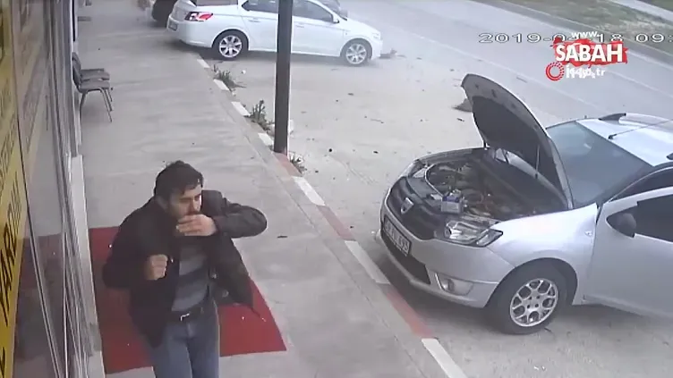 Tekirdağ'daki feci kaza kamerada