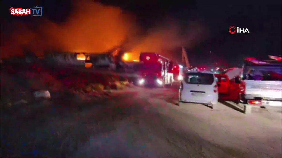 Ankara’da boya dönüşüm fabrikasında yangın | Video videosunu izle | Son Dakika Haberleri