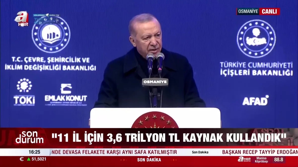 Son Dakika: Başkan Erdoğan Osmaniye’de konuştu: “86 milyon yeniden doğduk, Türkiye’nin gücünü gösterdik!” | Video videosunu izle Son Dakika: Başkan Erdoğan Osmaniye’de konuştu: “86 milyon yeniden doğduk, Türkiye’nin gücünü gösterdik!” | Video videosunu izle