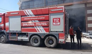 Şanlıurfa’da boya fabrikasında korkutan yangın #sanliurfa