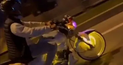 Sosyal medyada tehlikeli motosiklet kullanan şahıs trafiğe çıkarken yakalandı! 40 Bin lira ceza kesildi #bolu