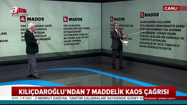 Kemal Kılıçdaroğlu'ndan 7 maddelik kaos çağrısı