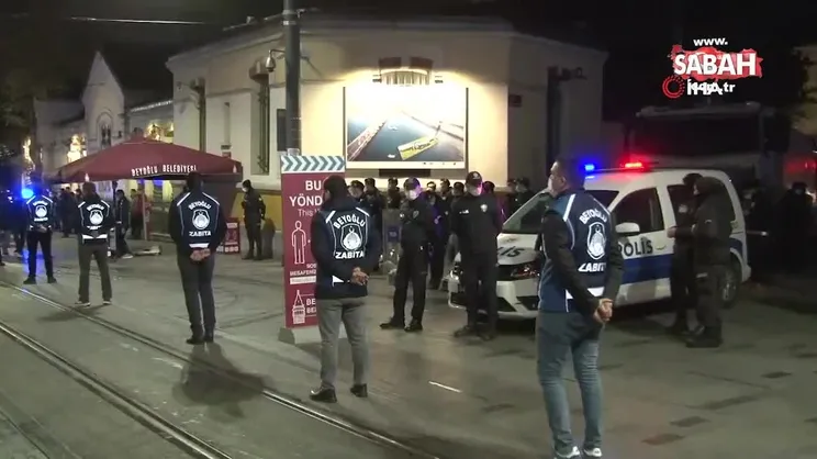 80 saatlik sokak kısıtlaması başladı: Taksim ve İstiklal Caddesi kapatıldı | Video