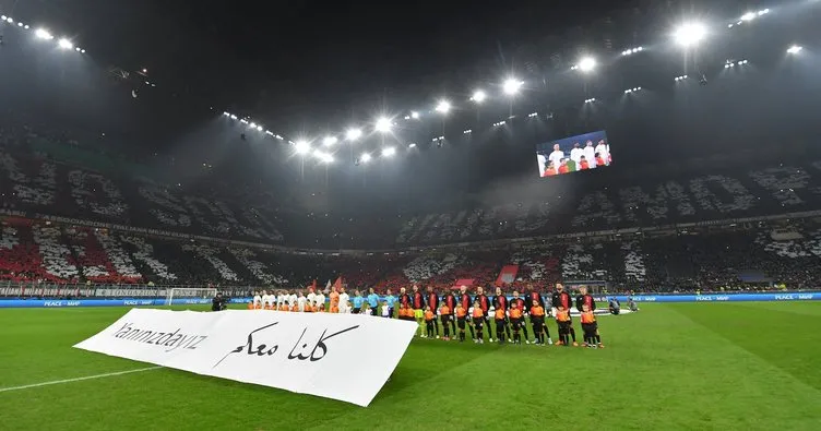 Şampiyonlar Ligi maçlarında Türkiye’ye destek! Karşılaşmalar öncesi Türkçe mesaj verildi…