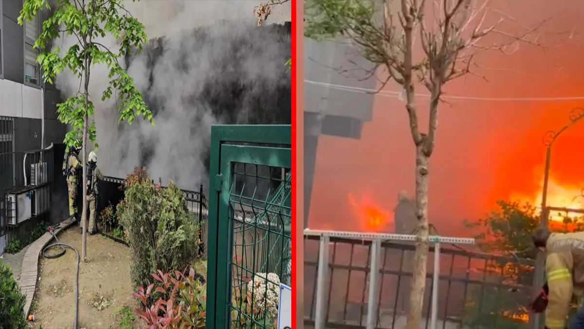 Kağıthane'de korkutan yangın! Alevler metruk binayı sardı: 1 yaralı!