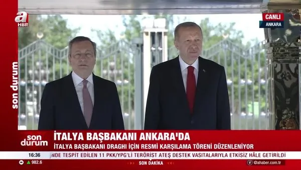 İtalya Başbakanı Draghi, Ankara'da | Video