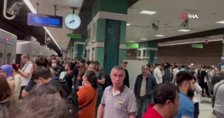 Yenikapı-Hacıosman metro hattında arıza