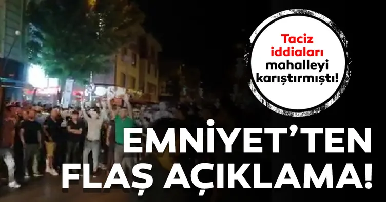 Son dakika: Küçükçekmece'deki taciz iddialarına Emniyetten flaş açıklama