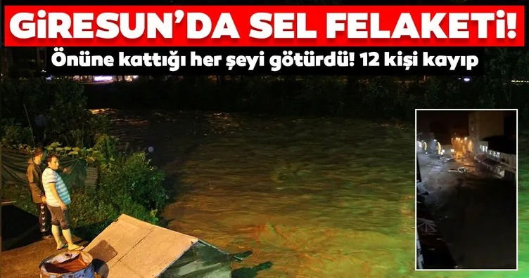 Son dakika: Giresun'da sel felaketi! Önüne kattığı her şeyi götürdü...