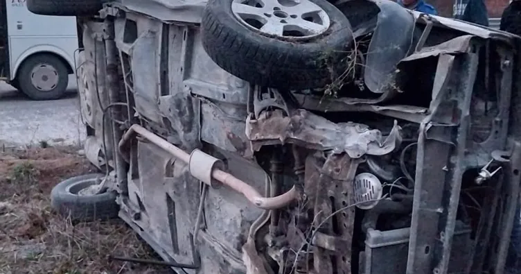 Hastane yolunda kaza: 1 ölü 3 yaralı