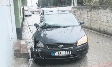 Tek bacağı olmayan sürücü kaza yaptı