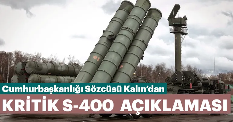 S-400 füzeleri konusunda geri dönüş yok